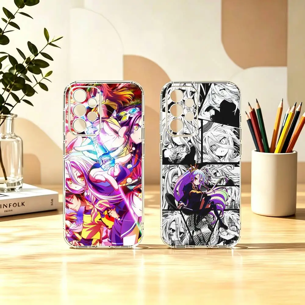 Disboard world No game No life Basic Phone Case For Samsung S25,24,23,22,21,10,9,Ultra,Plus,Lite Transparent
