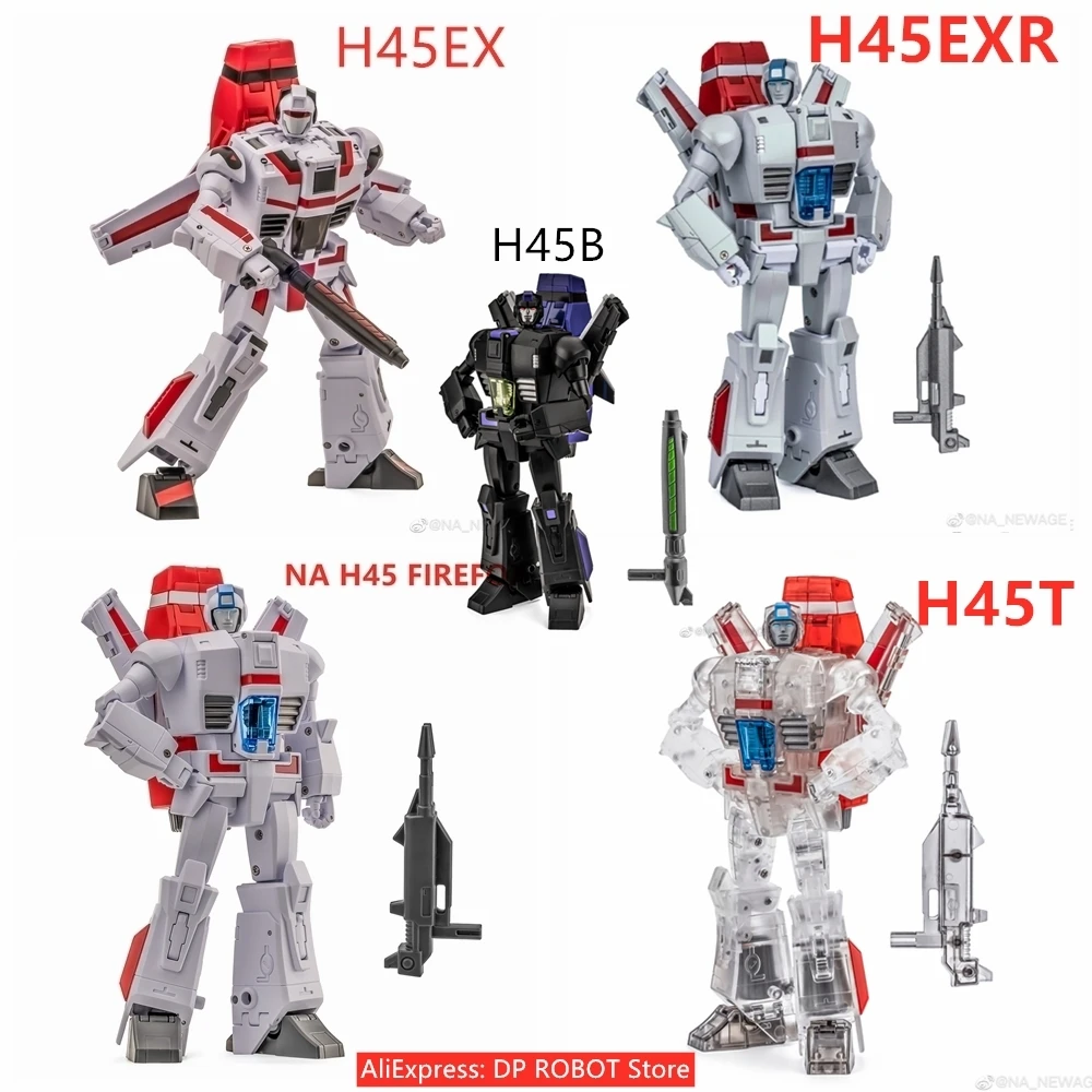 【In Stock 】Transformation Newage NA H45 H45EX H45EXR H45T H45B FIREFOX Jetfire Skyfire G1 Animation Small Scale Action Figure