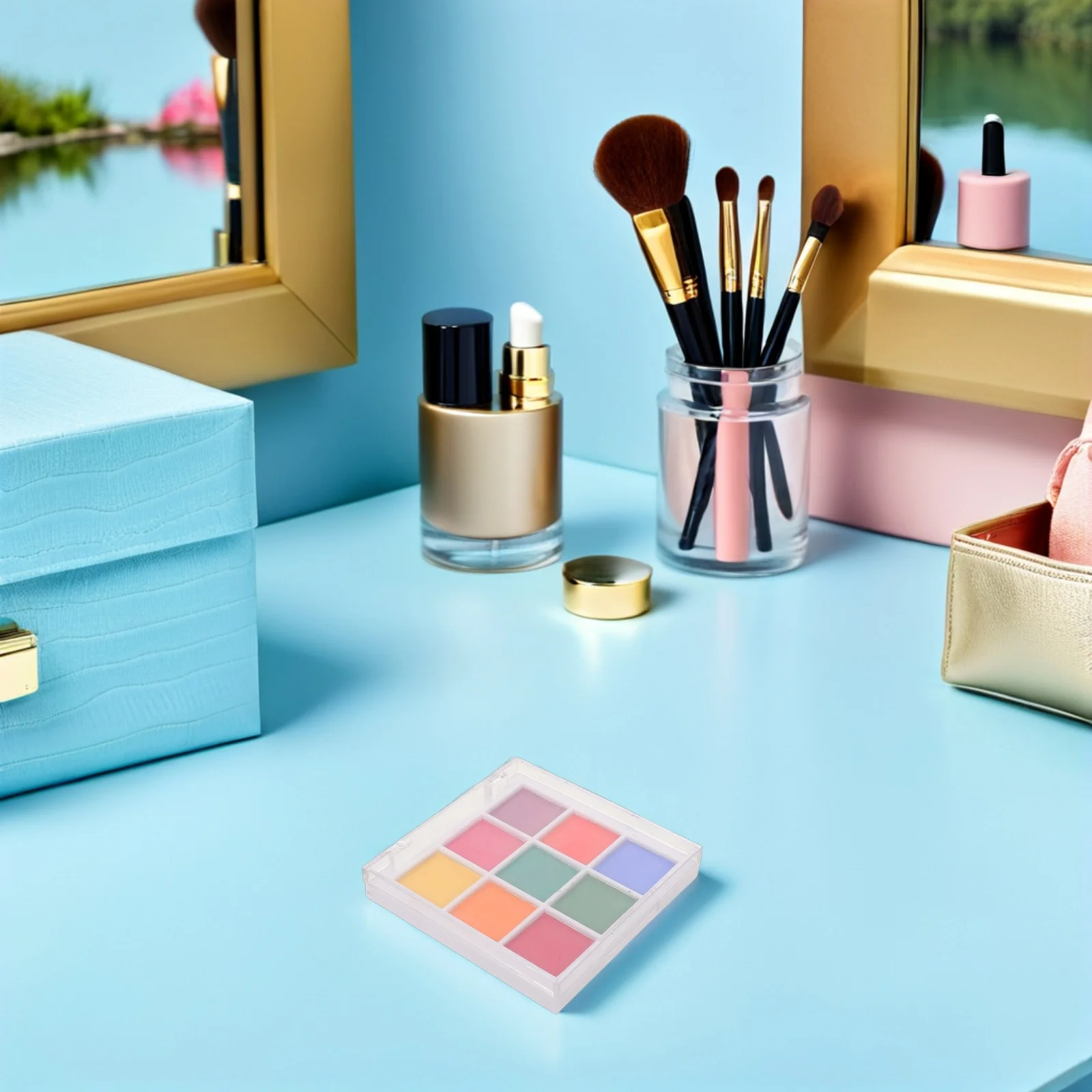 1 Box Gradient Mirror Powder For Nail Art Supplies Iridescent Manicure Decoration Pigment Powder For Dip Nails Design - Nail