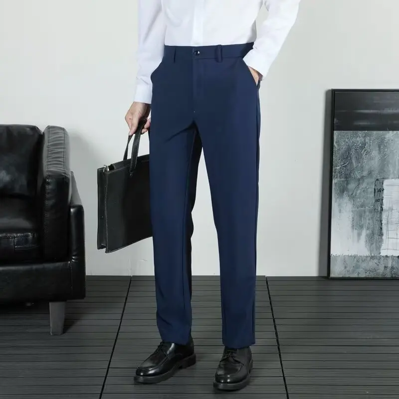 

Весенне-осенний костюм, брюки, мужские брюки, повседневные брюки высокого качества, мужские деловые брюки, мужская одежда, элегантная мужская одежда