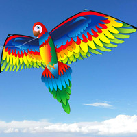 Kids Lifelike 3D Seagull Kite Flying Game Outdoor Sport Fun Toy with 100m Line with Handle Outdoor Toys for Kids Kite's Nylon