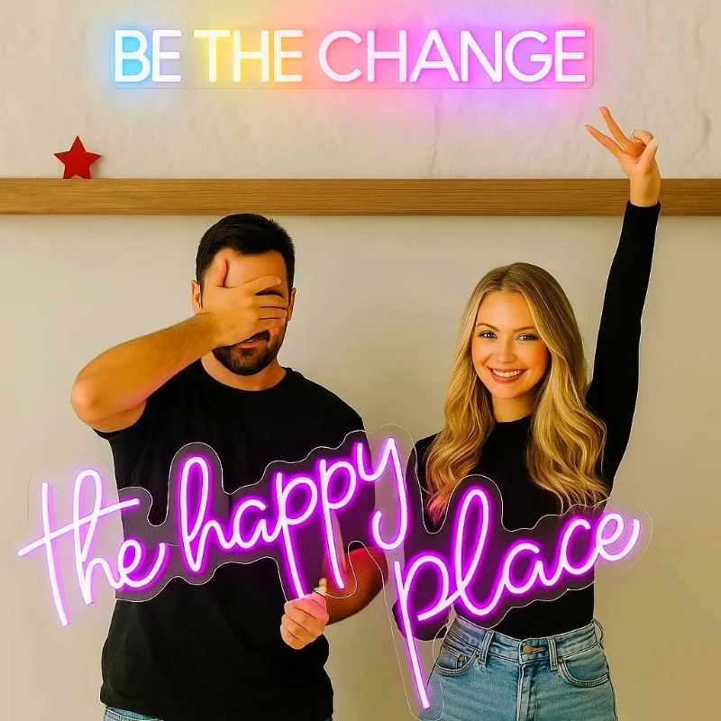 

Personalized Neon LED Sign Custom Name Neon Sign For Wedding Birthday Party Bars Business Bedroom Garden Wall Decoration Lights