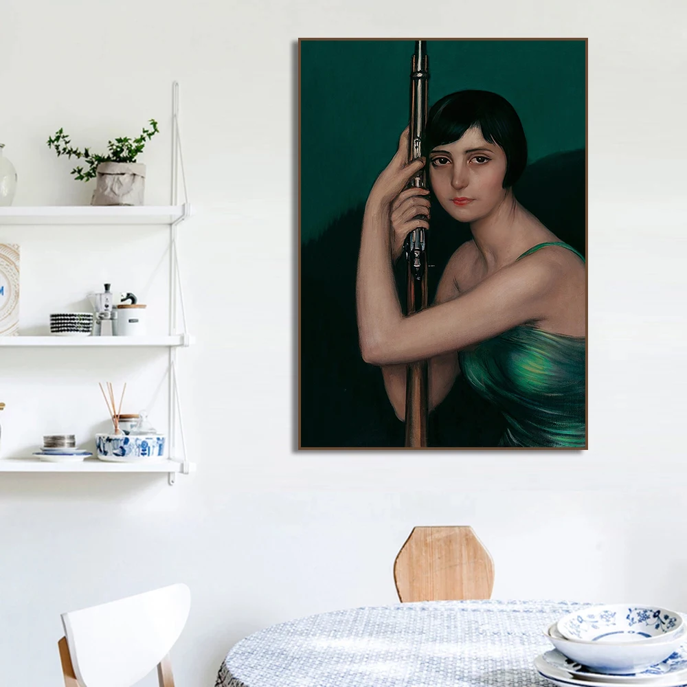 Renaissance Women Portrait Poster Vintage Victorian Feminine Smoking Canvas Painting Fashion Wall Art Living Room Home Decor
