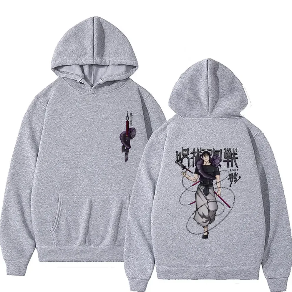 Japanese Anime Jujutsu Kaisen Fushiguro Toji Graphic Print Hoodie Design Men's Women's Sweatshirt Fleece Couples Casual Hoodies