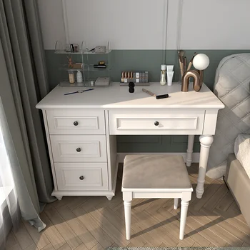 تصميم جديد لغرفة النوم الحديثة وغرفة المعيشة وخزانة ذات 4 أدراج وخزانة الملابس