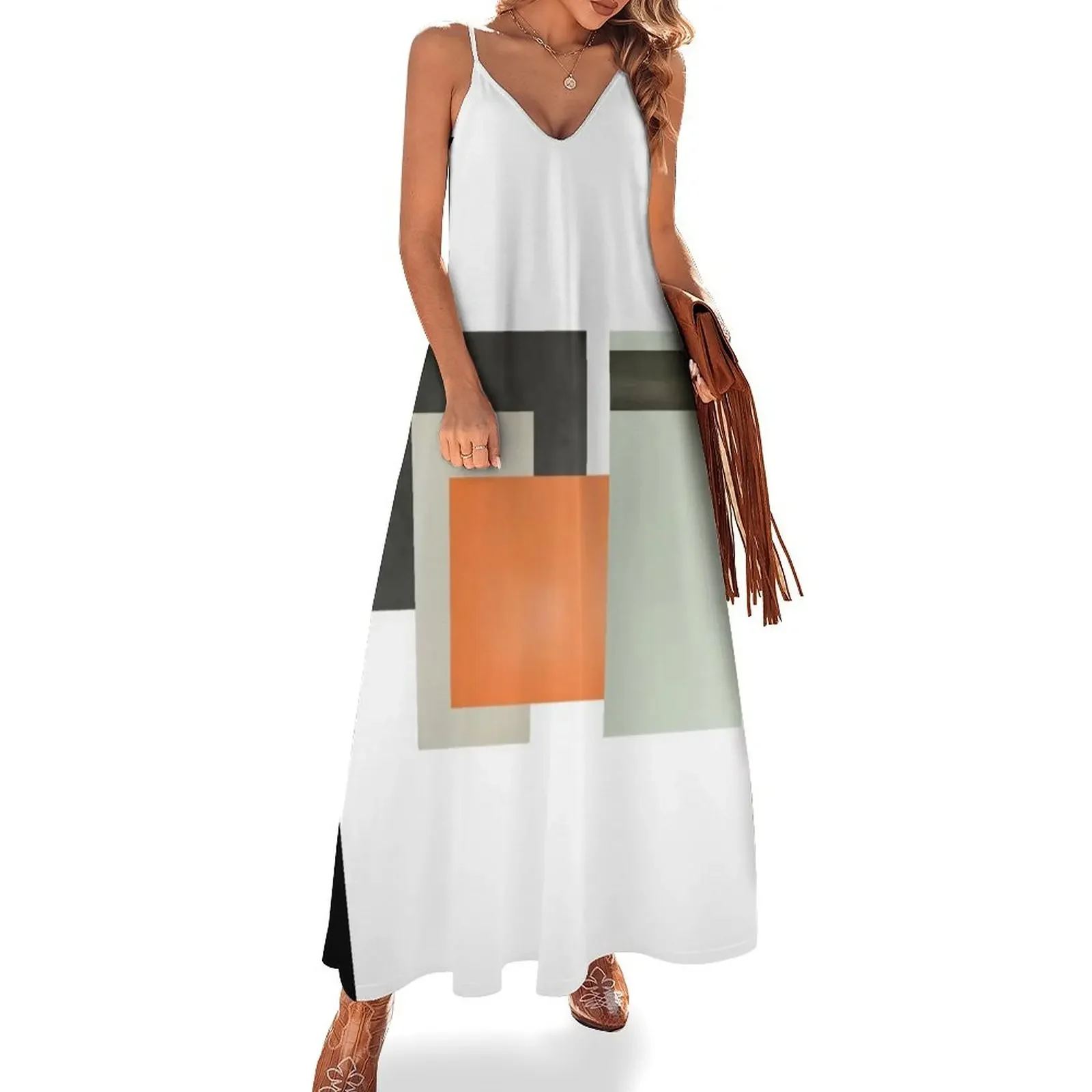 Bauhaus textile pattern Sleeveless Dress Women's summer dresses dresses for womens Woman clothing