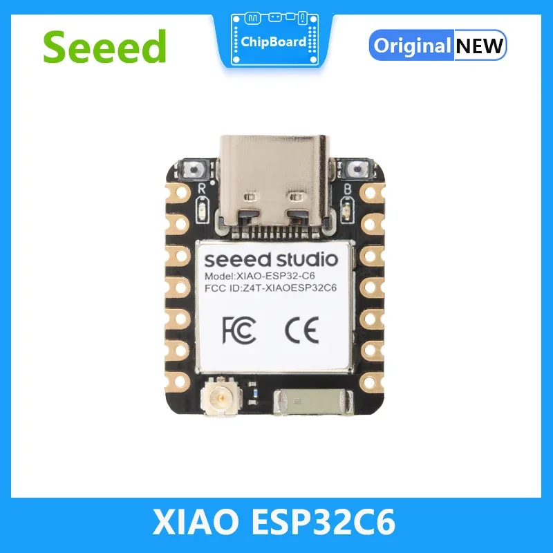 ESP32C6 Mini-Board Seeed Studio XIAO esp32 c6-2,4 GHz WiFi6 BlE5 Zigbee Thread (802.15.4) ESP Rain Maker AWS IoT Microsoft Azure