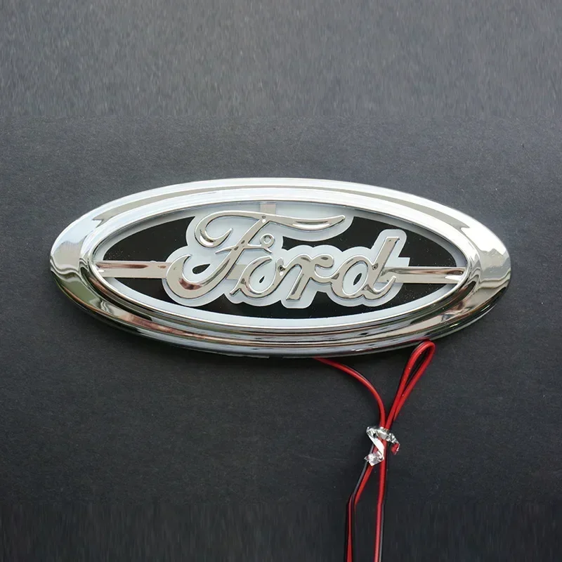 14.5x5.6cm Car LED Emblem Light for Ford Mustang Fusion Transit Focus Mk2 Mondeo Fiesta Ranger Kuga Explorer Badge Accessories