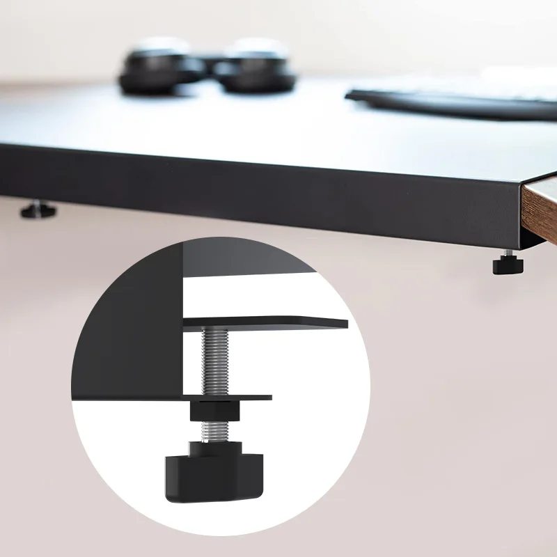 1PCS Corner Desk Connector Sleeve Plate L-Shaped/Corne Platform Extender Increase Keyboard/Mouse Space for Wooden/Steel Desks