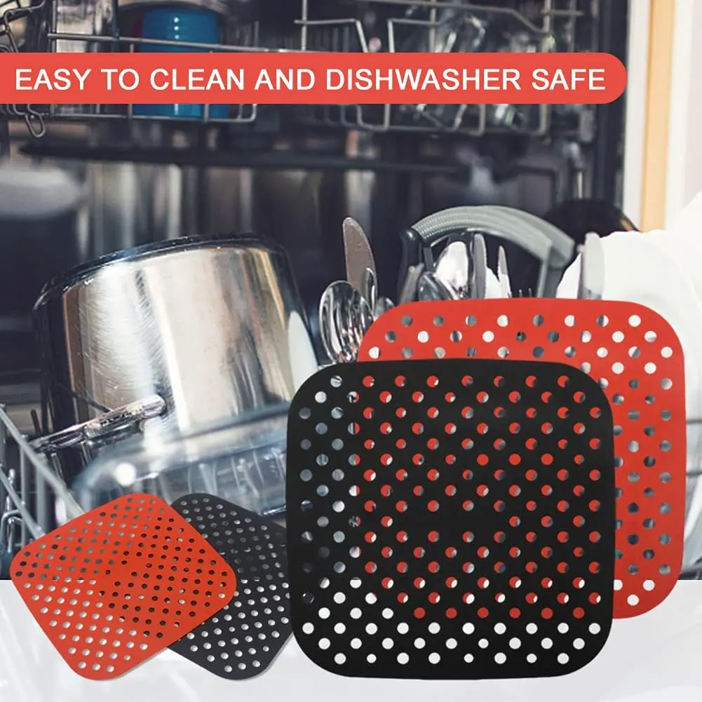 Air Fryer Silicone Mat Kitchen Accessories Non-stick Baking Mat Pastry Tools Accessories Bakeware Oil Mats Cake Grilled Saucer