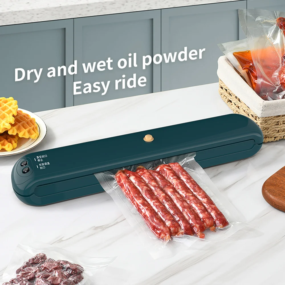 

ATWFS Home Vacuum Sealer Machine Food Preservation Kitchen Appliance Plastic Bag Packed Freshness Retention