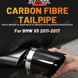 1PCS Intel 86mm for Exhaust Tail Pipe Glossy Carbon Tail End black Stainless Steel Muffler Tip  Without  Logo