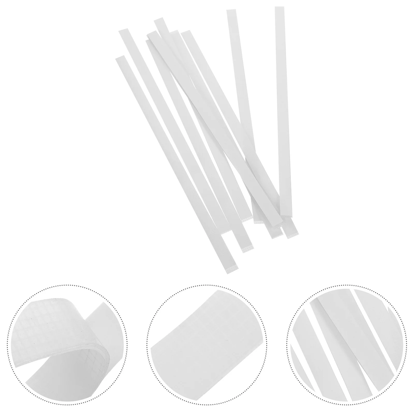 

30 Pcs Glue Strips with Mesh Backing Binding Book Spine Bookbinding Tape Plastic