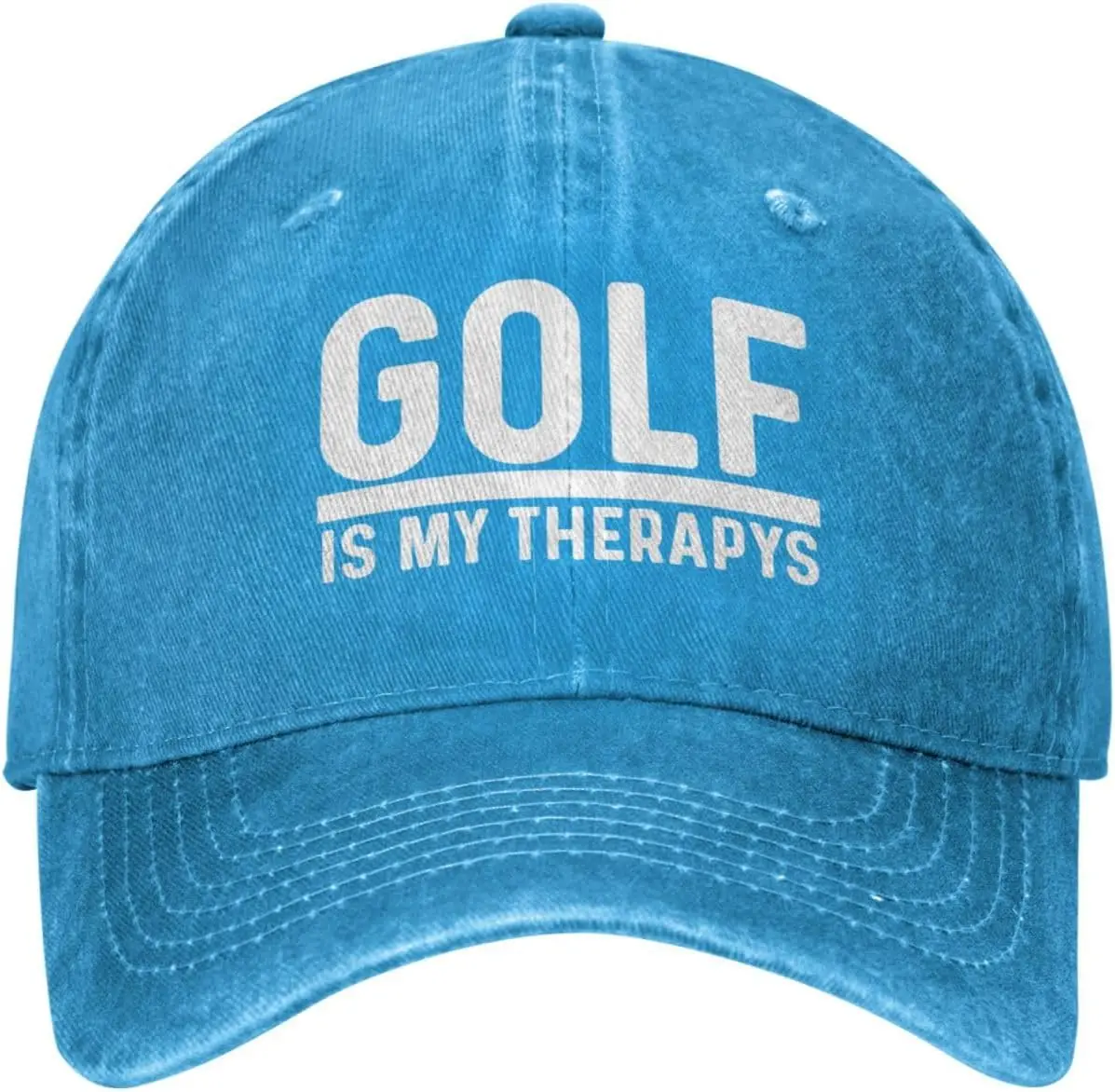 Golf is My Therapys Hat for Women Baseball Cap Vintage Hat