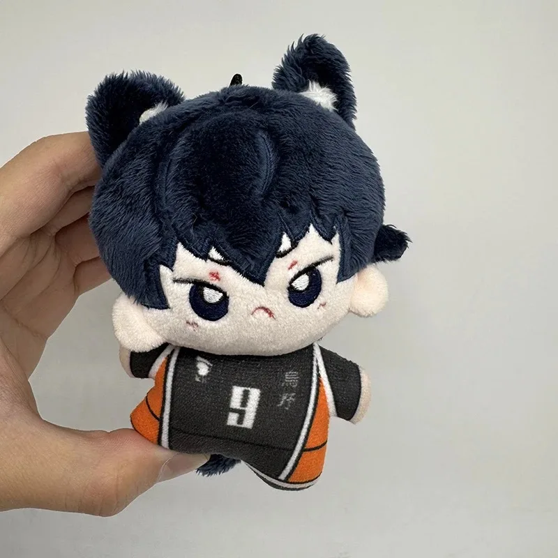Nuovo 10 cm Haikyuu Peluche Hinata Shoyo Portachiavi Tobio Kageyama Yu Nishinoya Ciondolo Borsa Kawaii Pallavolo Farcito Bambola Regalo