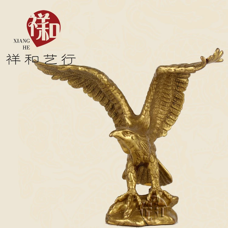 Xianghe line art ornaments Home Furnishing office try copper Eagle Eagle Wang Kaiyun bronze boutique business