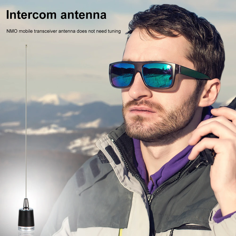 Двухдиапазонная автомобильная радиоантенна Walkie Talkie VHF/UHF 100 Вт автомобильная антенна NMO 144/430 МГц с высоким коэффициентом усиления, сменные автомобильные аксессуары