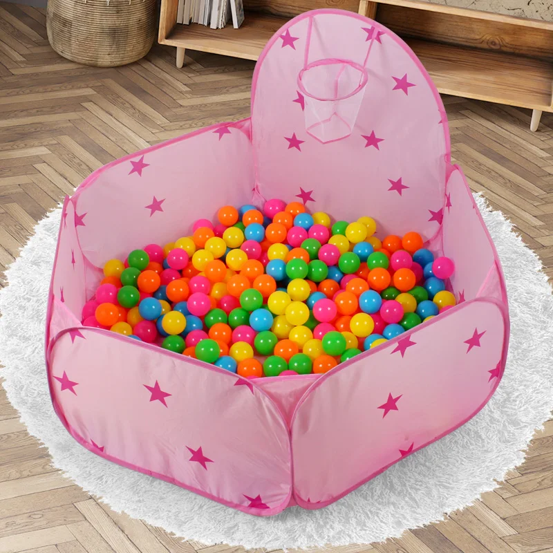 Tenda da gioco pieghevole per bambini, pozzo di palline giocattolo durevole per bambini, grande box pop-up, ottimo regalo per le vacanze e giocattolo da spiaggia per bambini, palline oceaniche non incluse