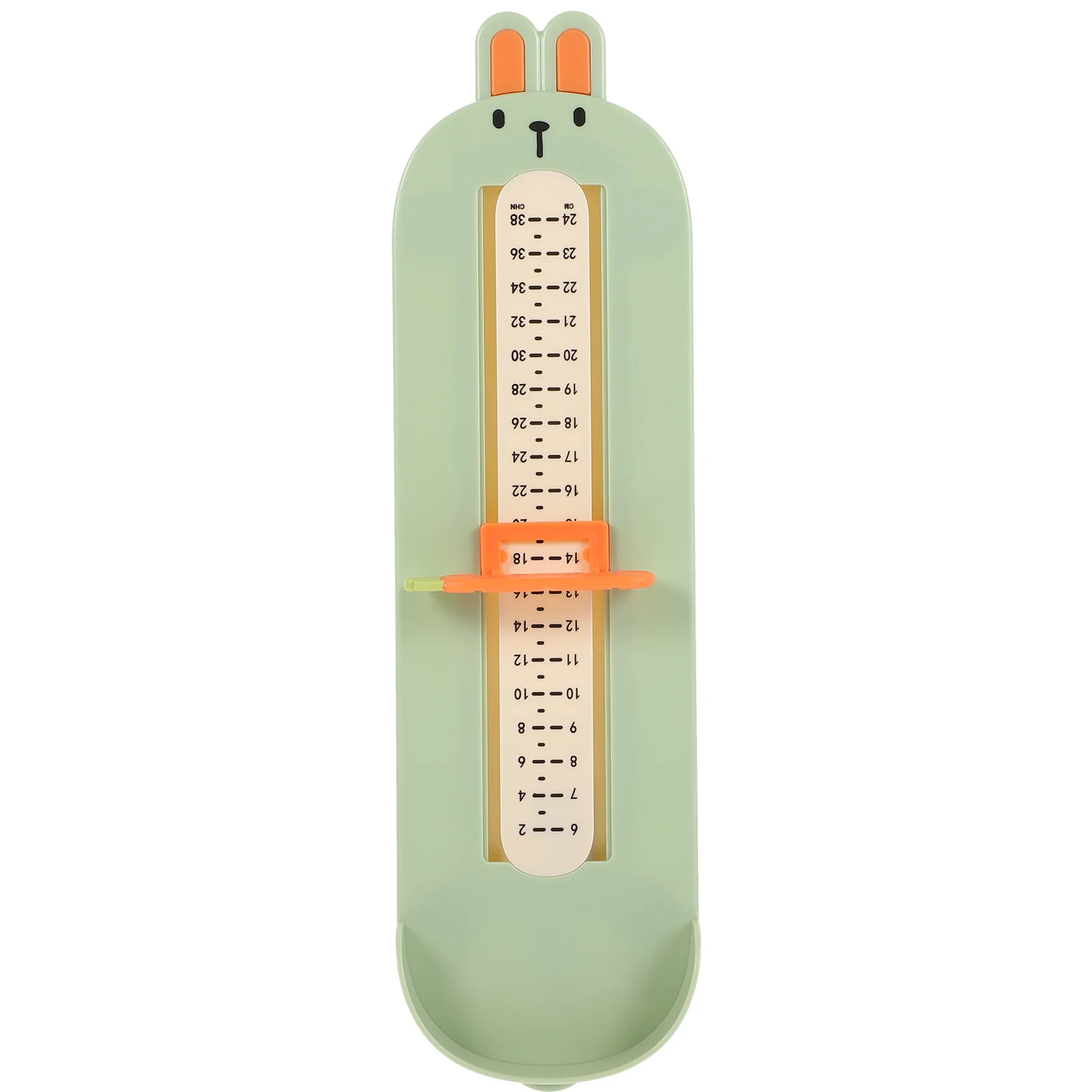 

Foot Measuring Device Kids Toddler Baby Green Universal Shoe Size Measurer Tools Feet Ruler Adjustable Design Premium Plastic