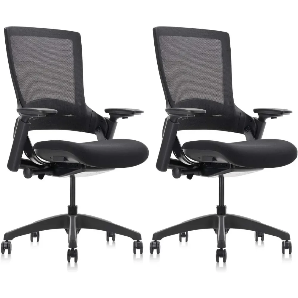 

Swivel Office Chair, Adjustable Ergonomic Computer Chairs with Armrest and Lumbar Support, Mesh Breathable Backrest Office Chair