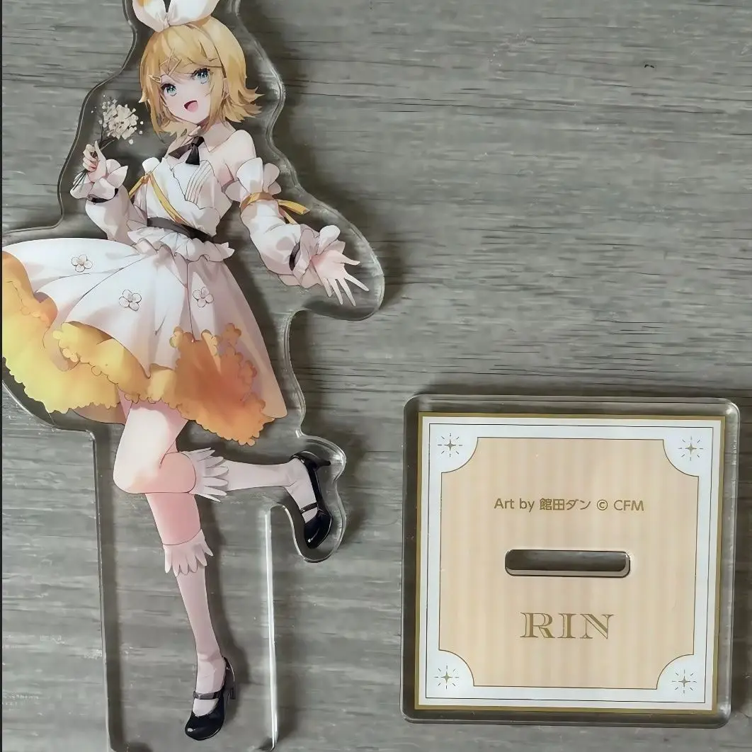 Новинка 2023 года, 10 см, проект Sekai, аниме Kagamine Rin, фигурка для косплея, акриловая подставка, модель, тарелка, настольный декоративный рождественский подарок