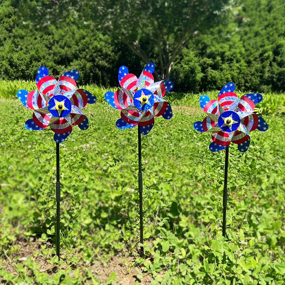 

Reflective Windmill Bird Repeller Garden Supply Pest Control Device Corrosion Resistant Lightweight Durable Spin Sunlight