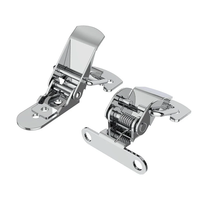 Small buckle stainless steel mini spring buckle duckbill tool wooden box buckle suitcase buckle