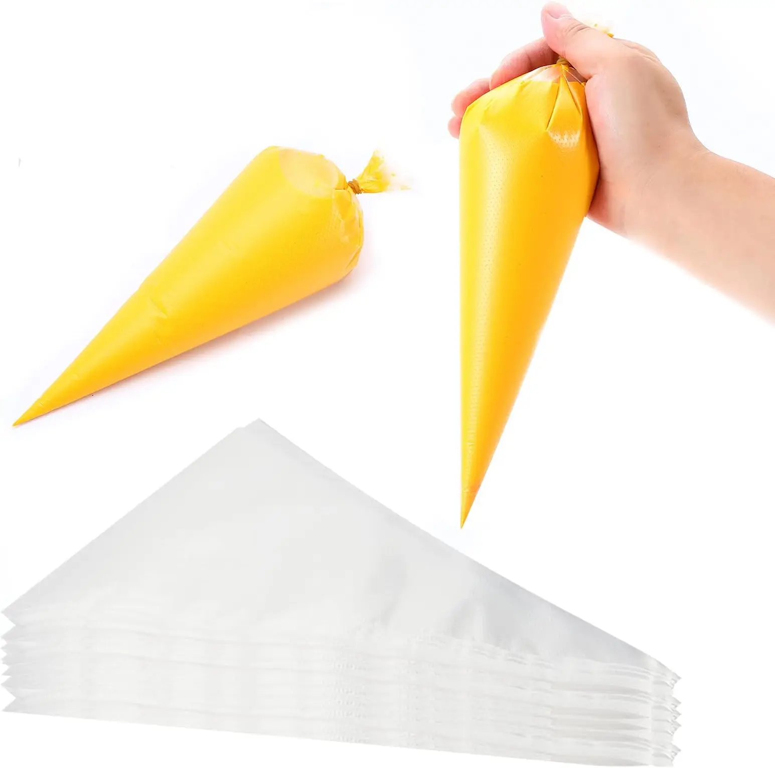 Piping Bags Disposable Pastry Bags 100 Pcs Anti Burst Large Icing Piping Bags Cookie Frosting Cake Decorating Baking Supplies