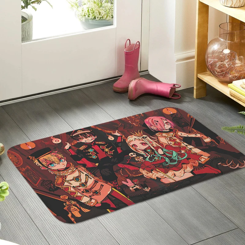 Interior Entrance Mat Anime T-Hanako Kun Balcony Living Room Floor Carpet Anti Slip Kitchen Hallway Bedroom Rug Custom Doormat