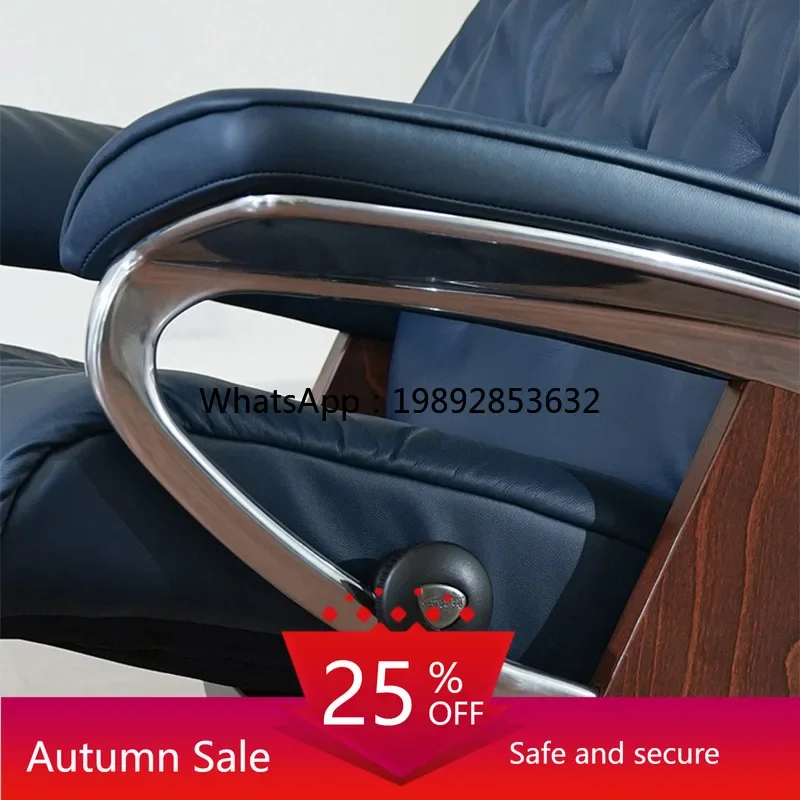 LYY Office Chair Comfortable for Long Sitting Hotel Office Executive Chair Light Luxury High-end Armrest Backrest Chair
