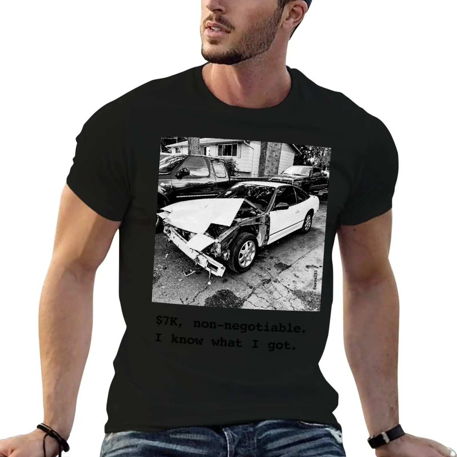 240SX $7K Meme T-Shirt boys whites Personalized t-shirt Men's t shirts