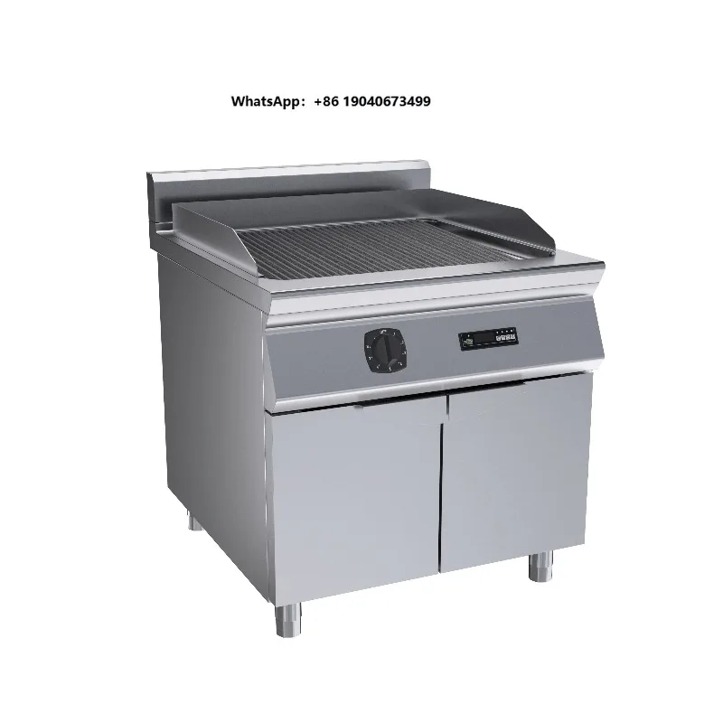 Commercial Electric Chargrill with Cabinet Electric Grill Griddle Stainless Steel Grill for Hotel Restaurant FWX