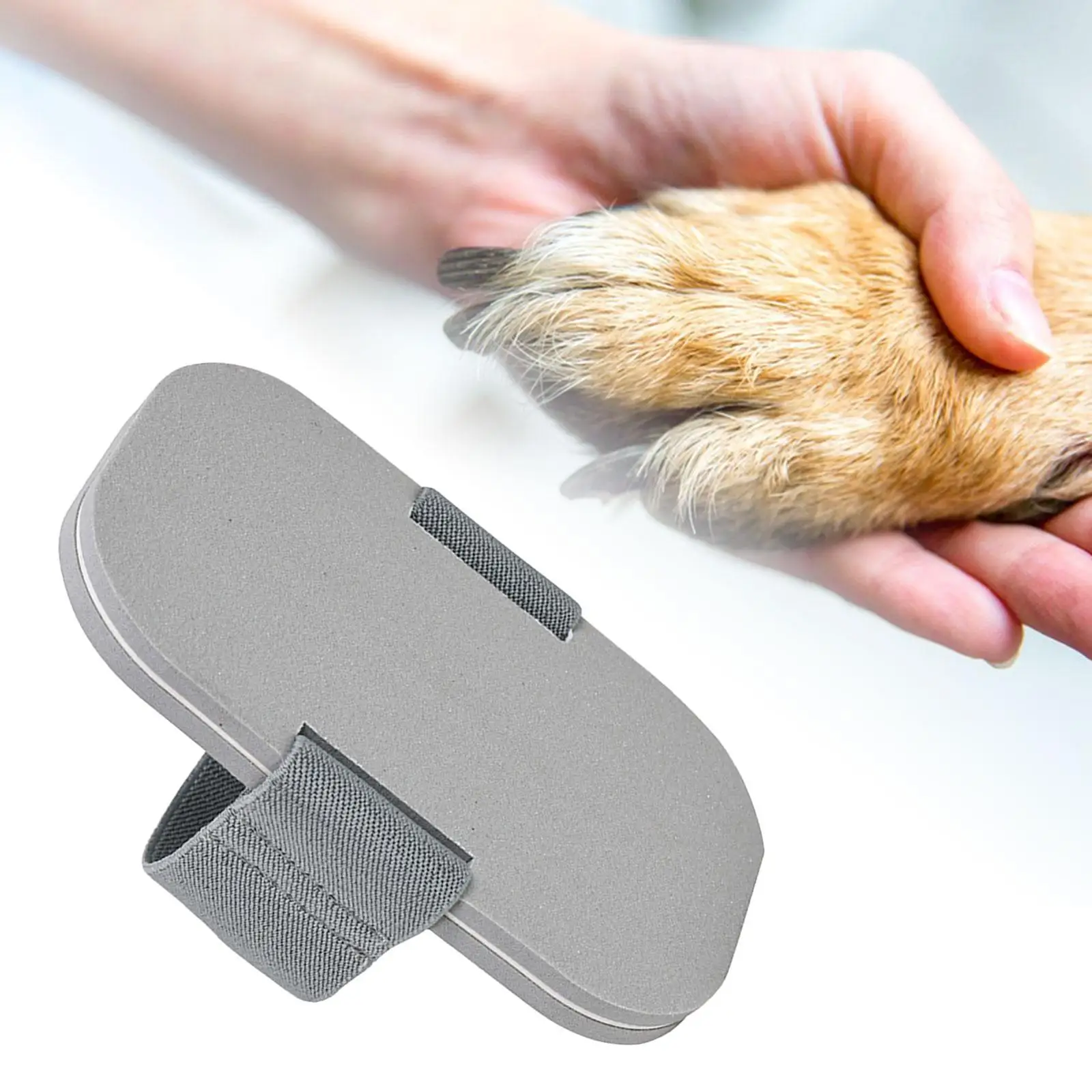Dog Nail File Manual Wear Resistant Pet Grooming Grinding Claw Elastic Band Dogs Paw Nail Care Nail File Board for Outdoor Puppy