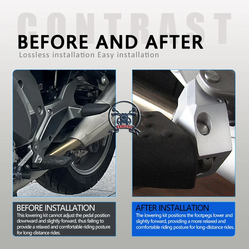 For Bmw K1600GT/GTL K1600B 2011-2020 2014 2015 2016 2017 2018 2019 New Motorcycle Accessories Driver Foot Peg Lowering Kits