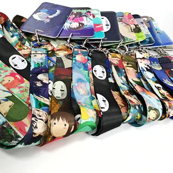 動漫掛繩鑰匙圈動畫手機證卡通行證掛繩DIY飾品配件批發 8 最佳銷售 神隱少女鑰匙扣 - №7