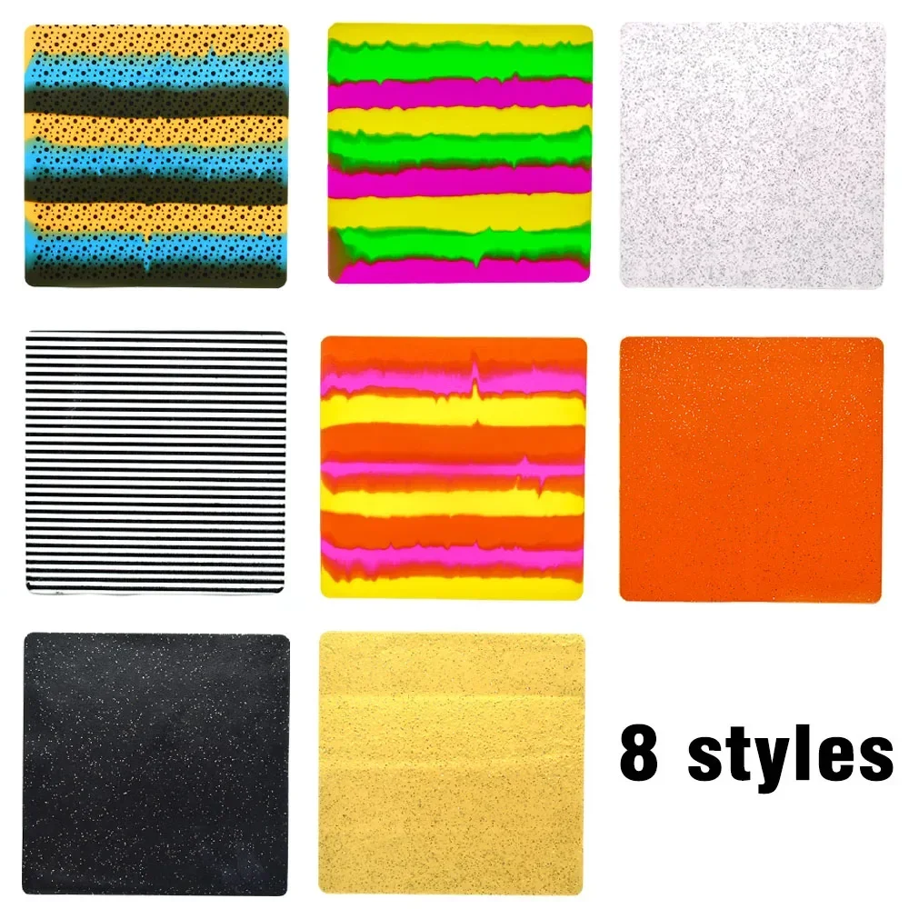 MNFT Soft Silicone Sheet Film Saltwater Fishing Assist Jig Hook Wiggle Tail Fly Squid Skirts Fly Fishing Lures Tying Material