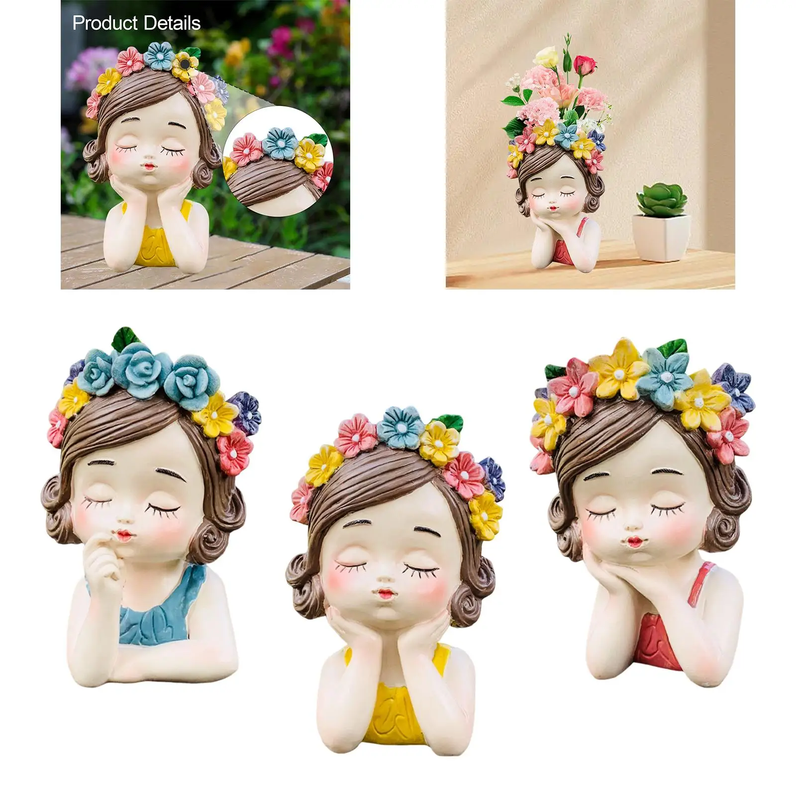 

Статуэтка-кашпо «Фея» для растений, яркий декоративный контейнер для растений