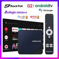 RockTek G2 4K TV Box Android 12 ATV Stream Netflix Google Certified Amlogic S905X4-K Media Player DTS Dolby Audio Vision ATMOS