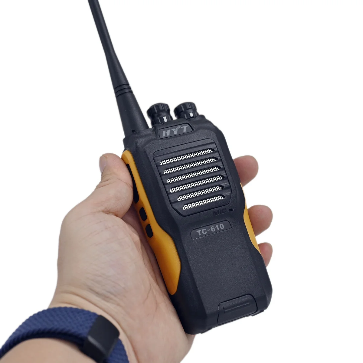 HYT TC-610 Two Way Radio Water Dust Protection IP66 UHF 450-470Mhz Professional Rugged Analogue HAM Wireless Communication