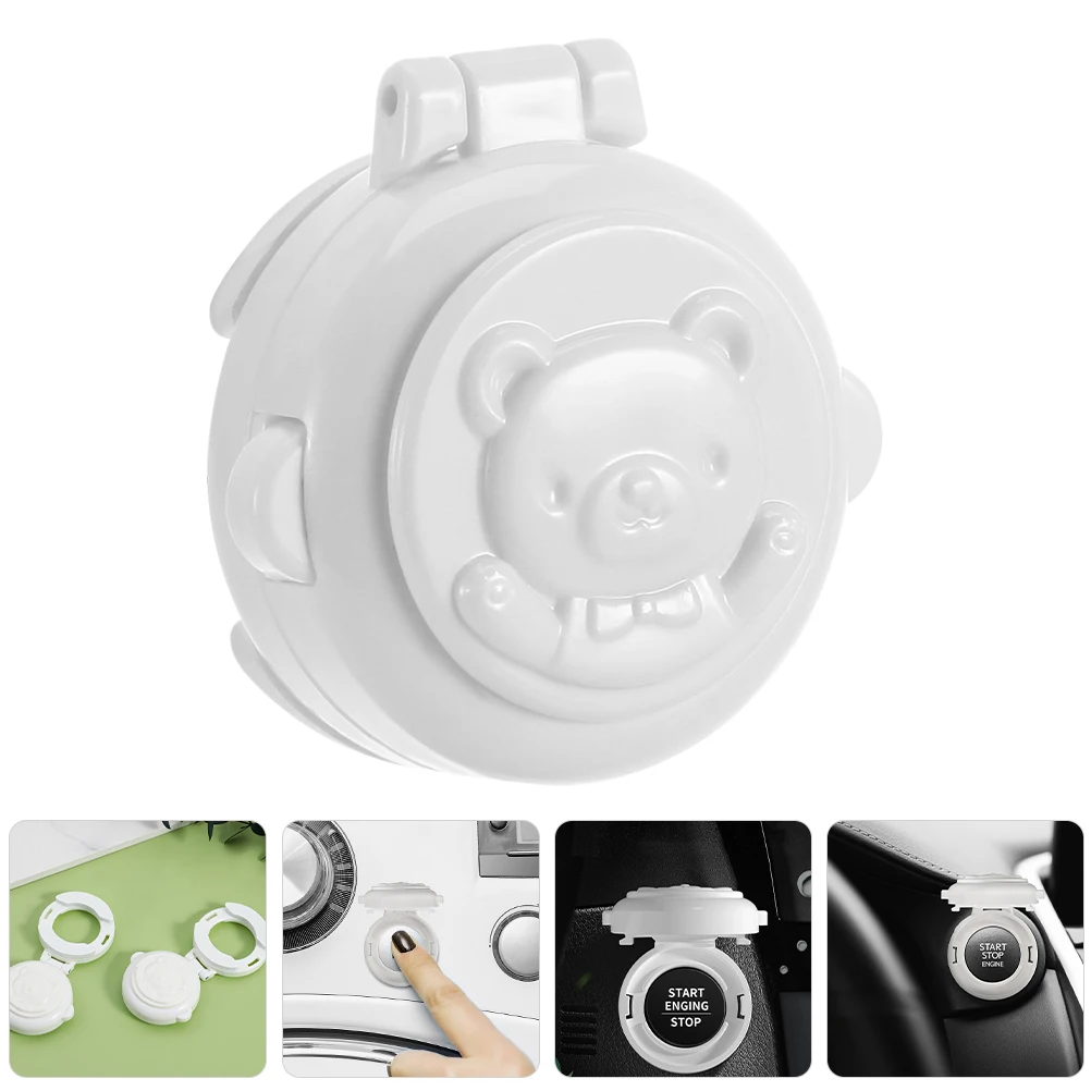 2Pcs Child Safety Button Lock Washing Machine Start Button Covers Baby Proof Appliance Protection Lock Switch Safety Cover