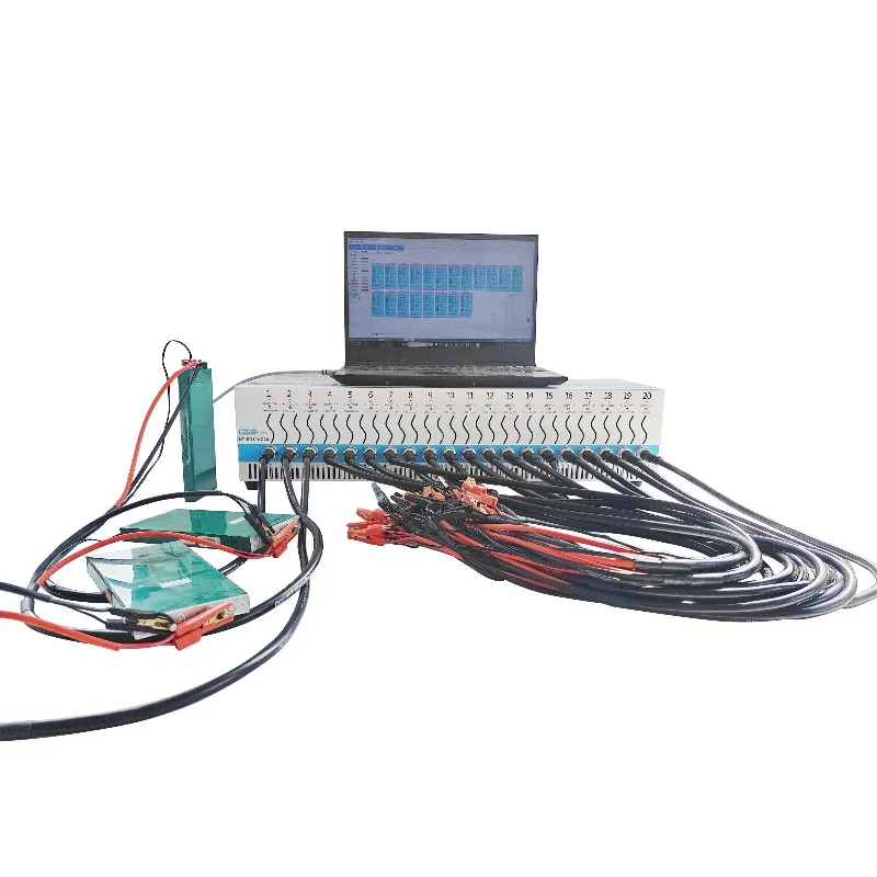 

Battery Charge/Discharge Equalization Repair Instrument 20 Channel 10A Voltage Equalizer Battery Capacity Tester With PC