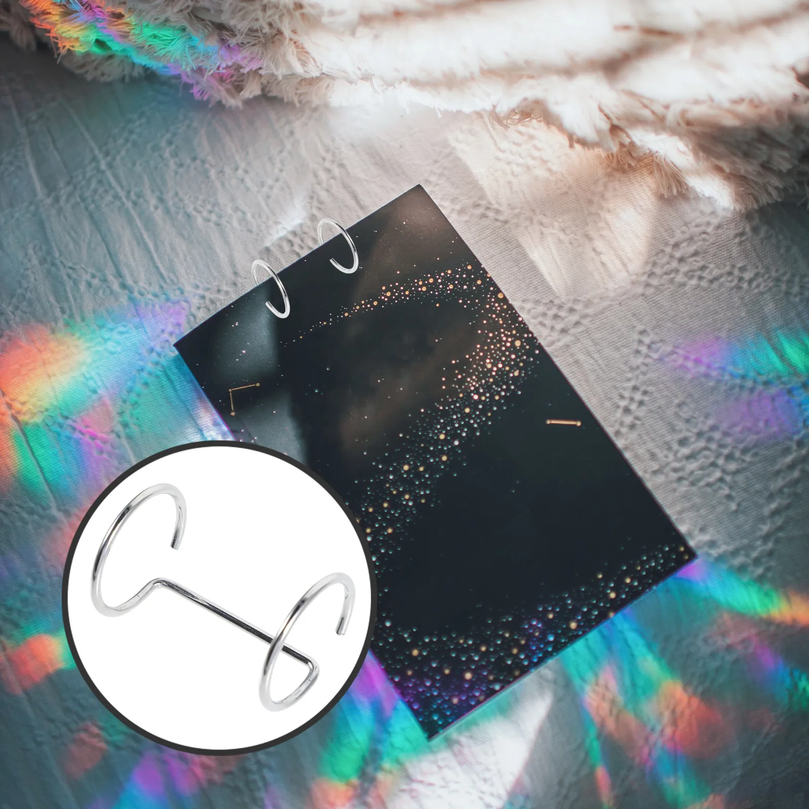 

10Pcs Heavy Duty Acrylic Sign Binder Clips Metal Double Ring Menu Stand Holders for Price Display and Poster Mounting in Stores