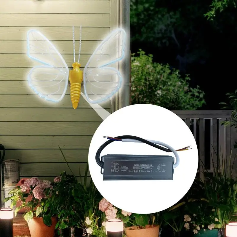 

Butterfly Garden Lights Butterfly Garden Decor Waterproof Moving Lantern Fluttering Realistic For Fence Pathway Porch Deck