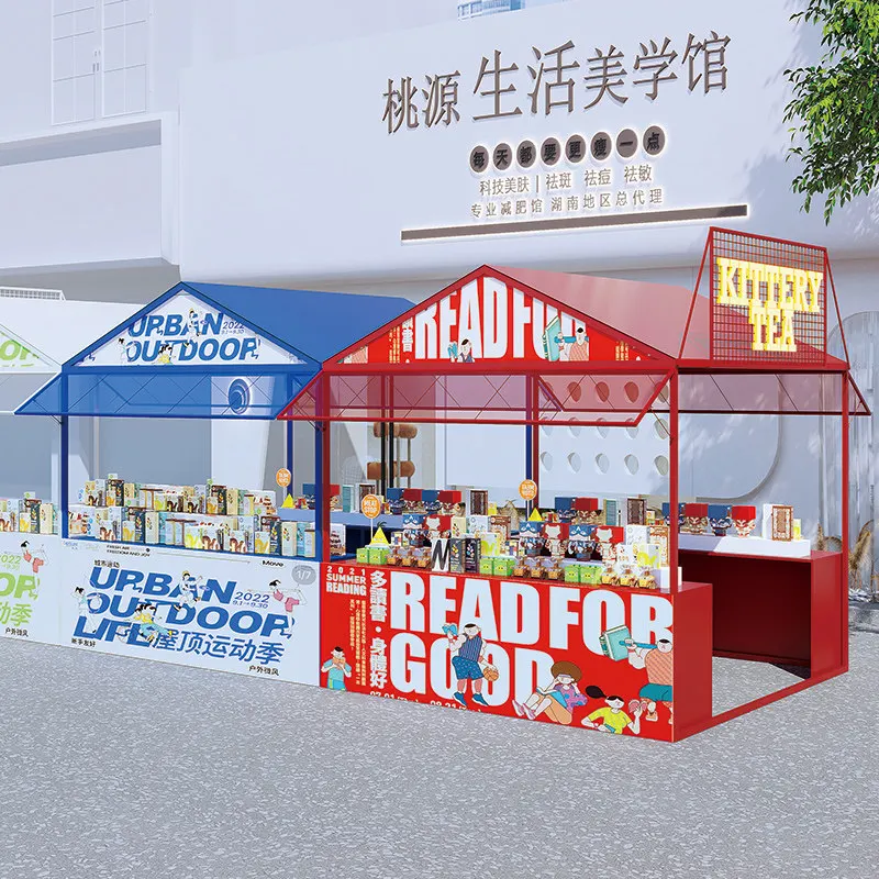 Market stall Shopping mall Mobile sales car Stall stand Night market float Creative snack cart Trolley table