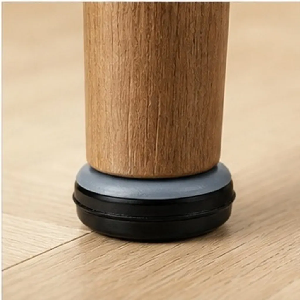 24Pcs Furniture Leg Protectors Screw in Ptfe Iron Chair Glides for Hardwood Floors Noise Reduction Non Scratch
