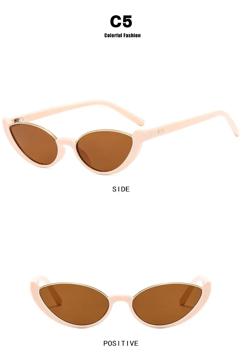 Damen-Sonnenbrille mit halbem Rahmen, Metallscharnier, personalisierte Avantgarde-Sonnenbrille und Accessoires – Detail 13