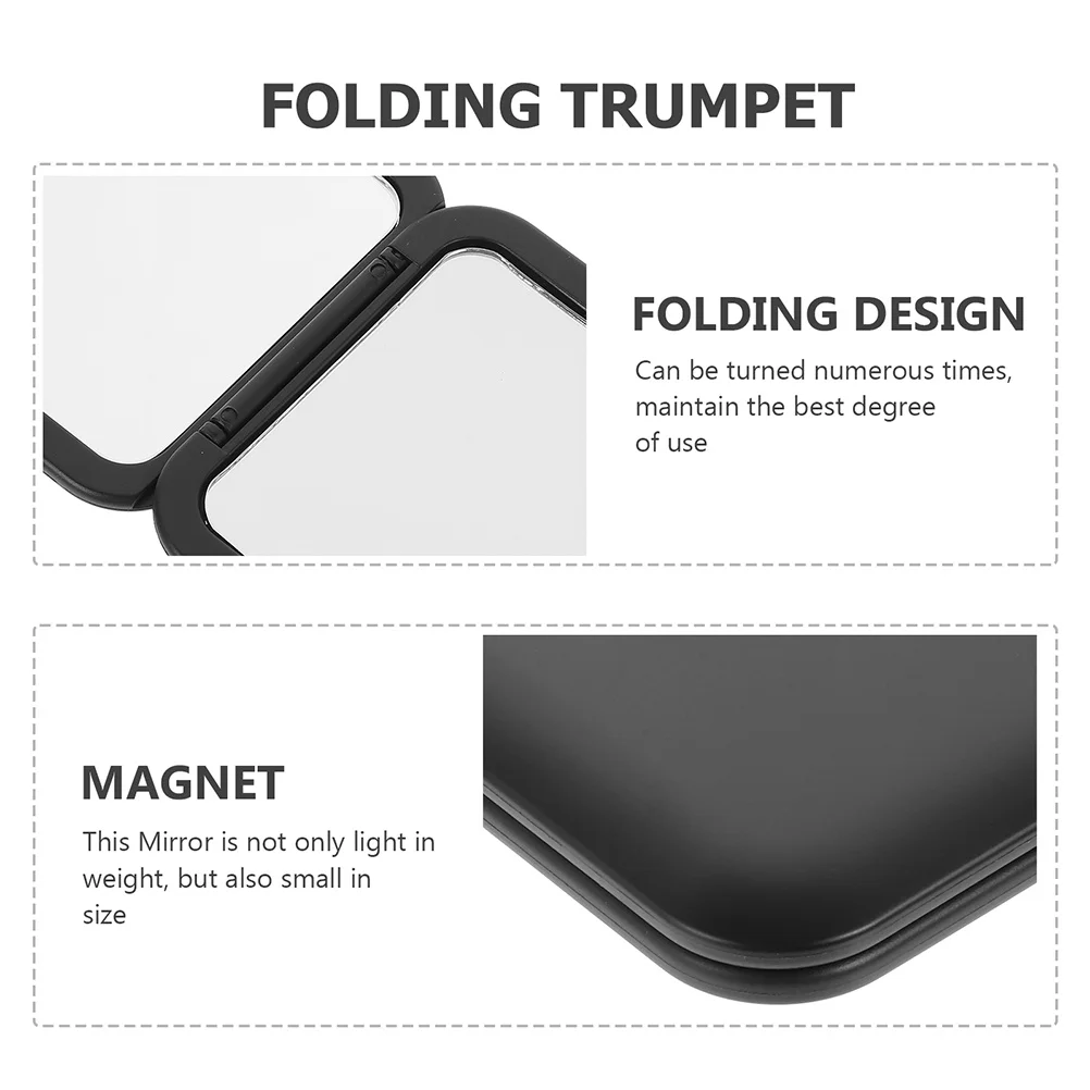 Mini składane kompaktowe lusterko kieszonkowe małe lekkie podróżne lusterko do makijażu ręczne lusterko do torebki lusterka kompaktowe