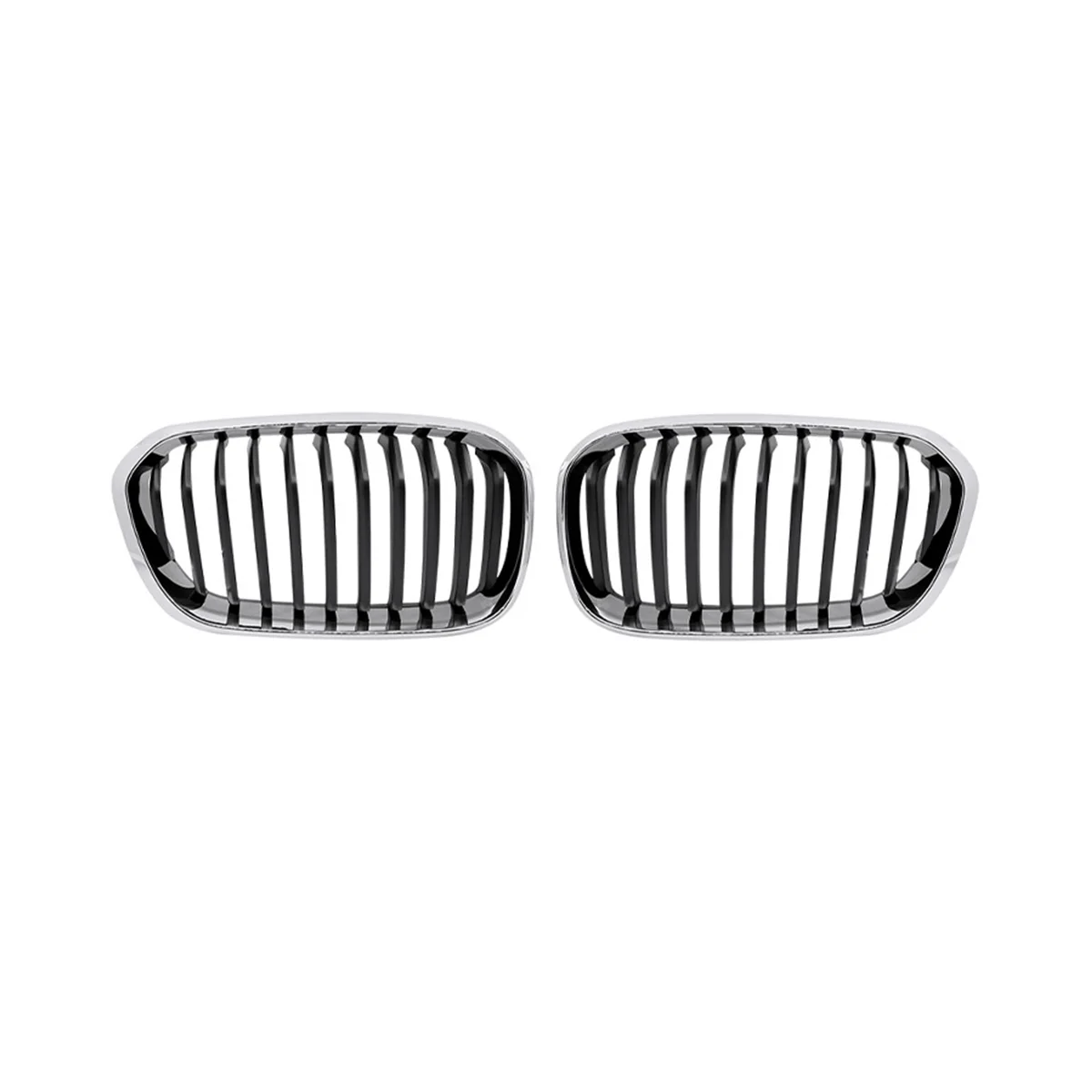 Car Chrome Front Hood Kidney Grill Mesh Sport Racing Grills for 1 Series F20 2015-2019 118I 120I 125I