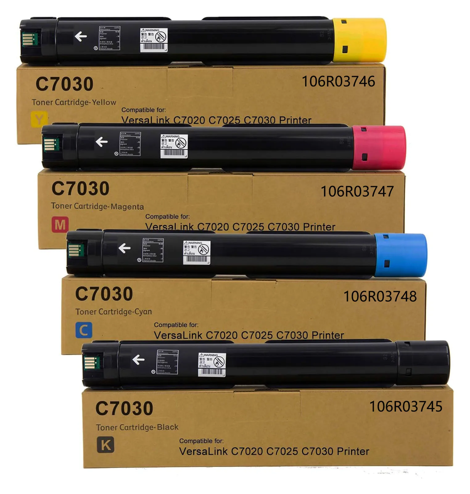 

1PCS C7025 For Xerox VersaLink C7030 C7025 C7020 Toner Cartridge 106R03745 106R03746 106R03747 106R03748