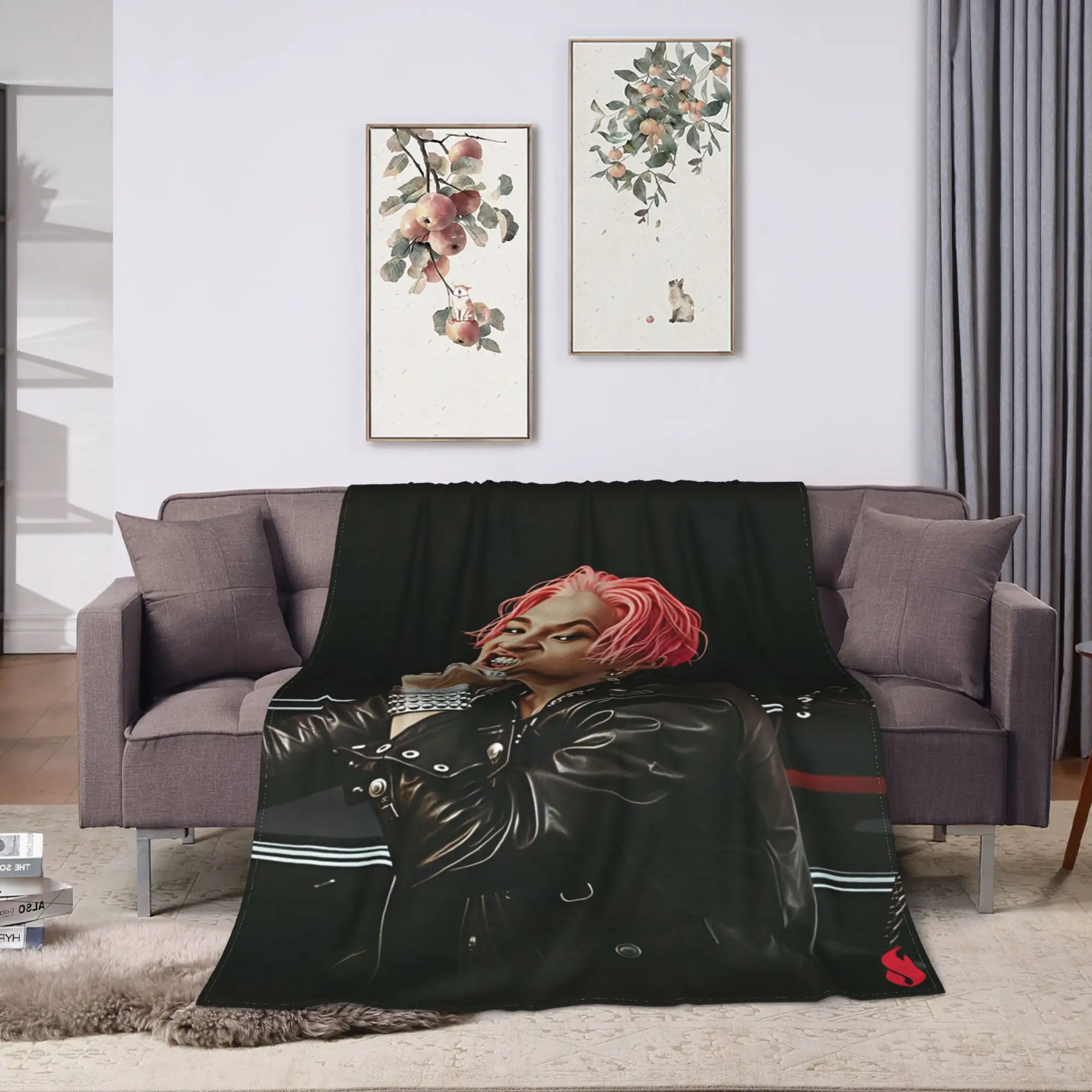 Singer T-TAEYANG  Flannel Blankets  Warm Soft Throw Blanket for Couch Chair Picnic Graphic Bedspread Sofa Bed Cover